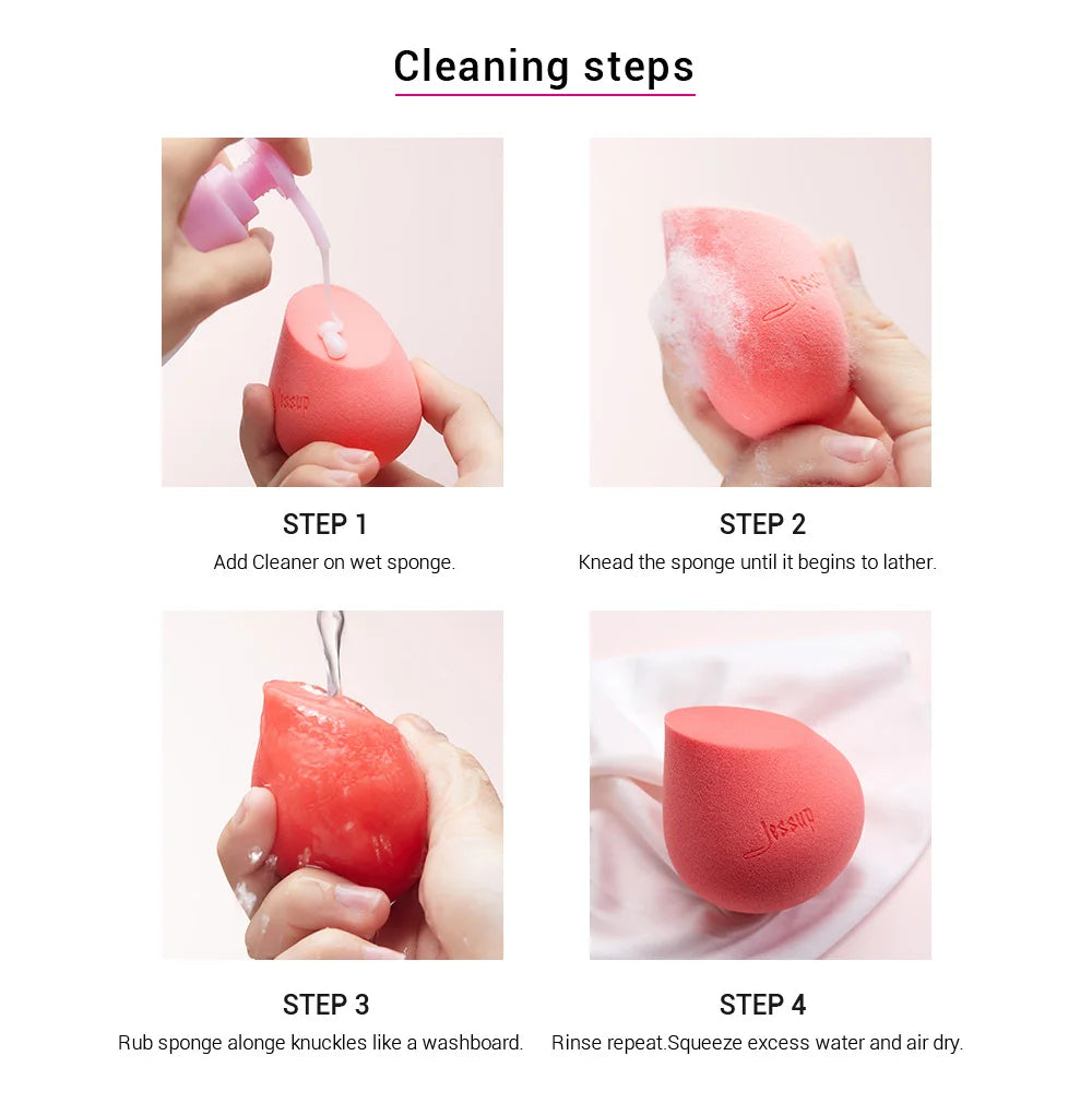 Jessup Sminksponge – Professionell Kosmetisk Puff för Foundation, Blending, Kräm & Concealer – Skönhetsverktyg – Makeupsvamp