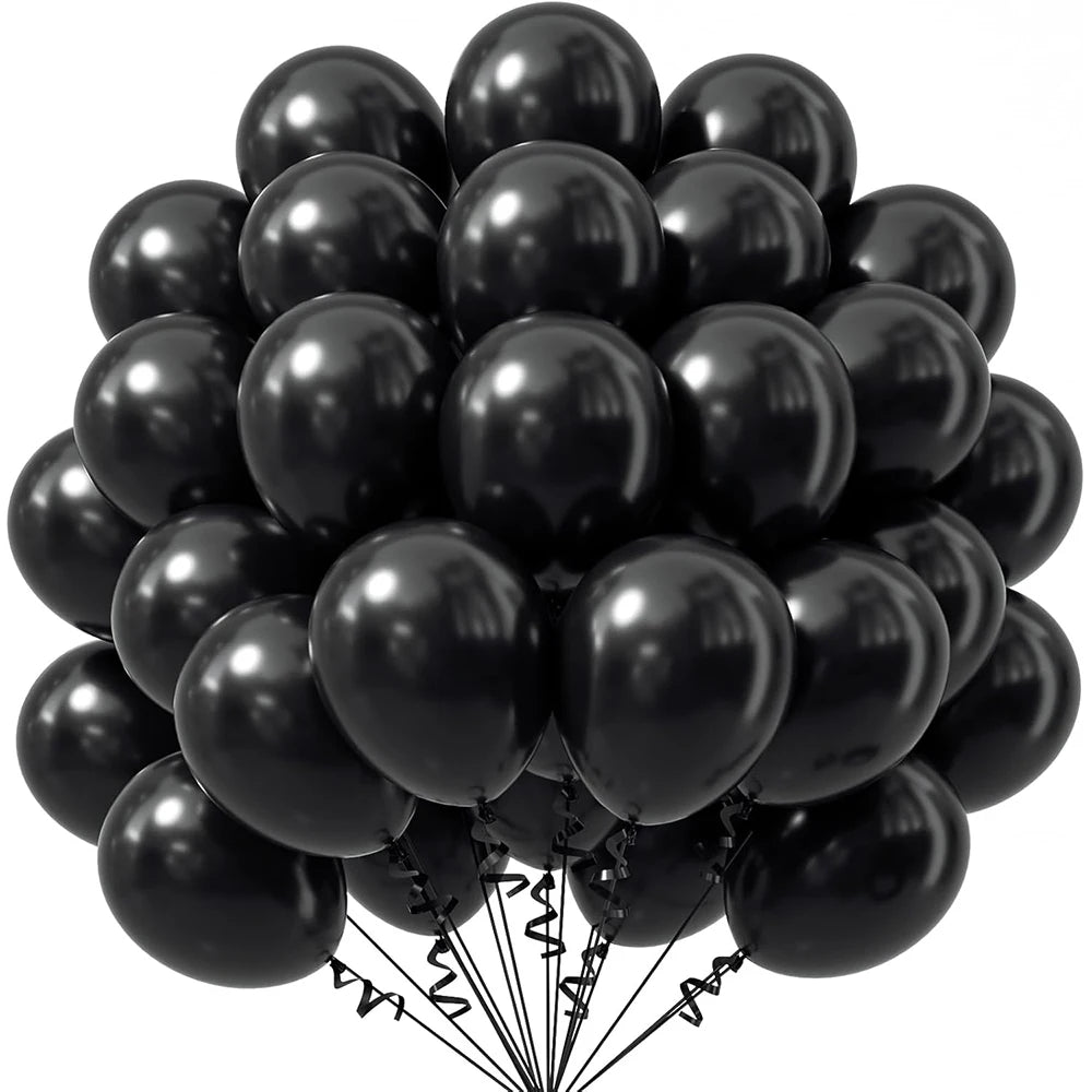 10/12-tums ballonger, 10/20/30 st – röda, kungligt blå, gula och djungelgröna ballonger. Perfekta för kalas, Student, babyshower och födelsedagsfestdekoration.