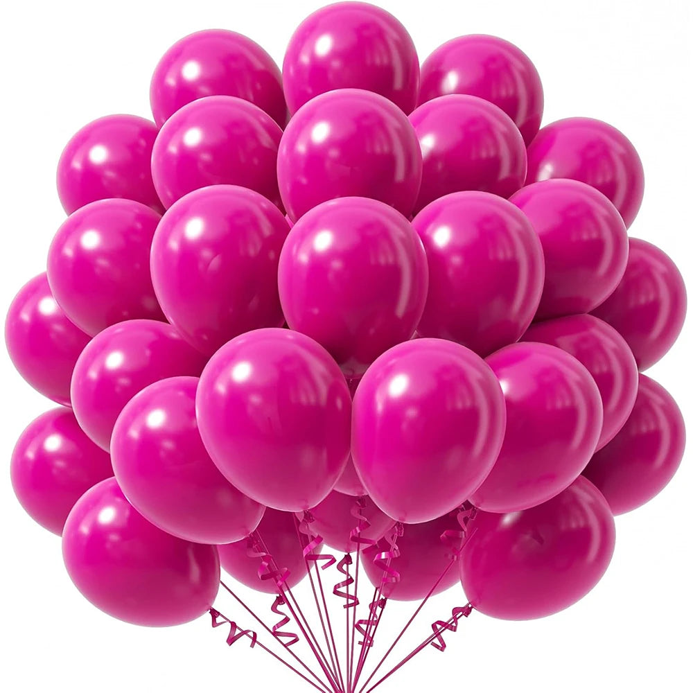 10/12-tums ballonger, 10/20/30 st – röda, kungligt blå, gula och djungelgröna ballonger. Perfekta för kalas, Student, babyshower och födelsedagsfestdekoration.