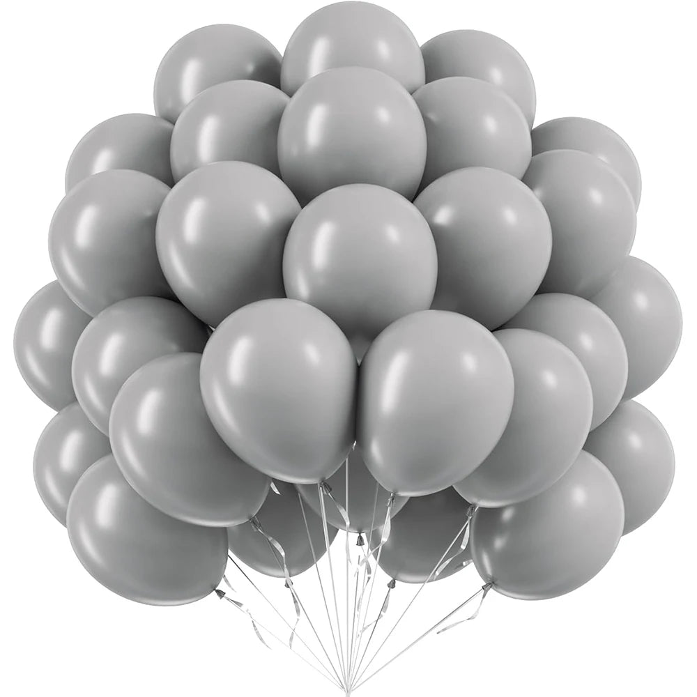 10/12-tums ballonger, 10/20/30 st – röda, kungligt blå, gula och djungelgröna ballonger. Perfekta för kalas, Student, babyshower och födelsedagsfestdekoration.