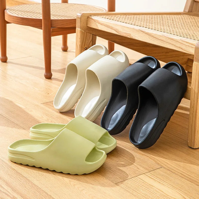 Herr- och Damsandaler – Tjock Sula, Halkfria & Slitstarka – Höjande, Mjuka och Bekväma Inomhus- & Strandslippers