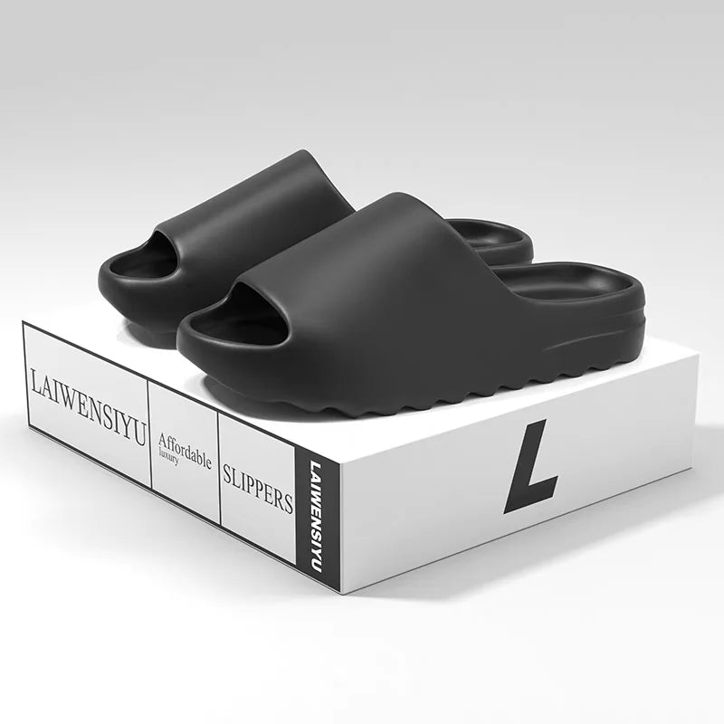 Herr- och Damsandaler – Tjock Sula, Halkfria & Slitstarka – Höjande, Mjuka och Bekväma Inomhus- & Strandslippers