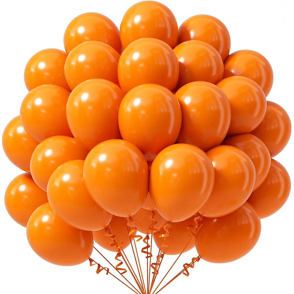 10/12-tums ballonger, 10/20/30 st – röda, kungligt blå, gula och djungelgröna ballonger. Perfekta för kalas, Student, babyshower och födelsedagsfestdekoration.